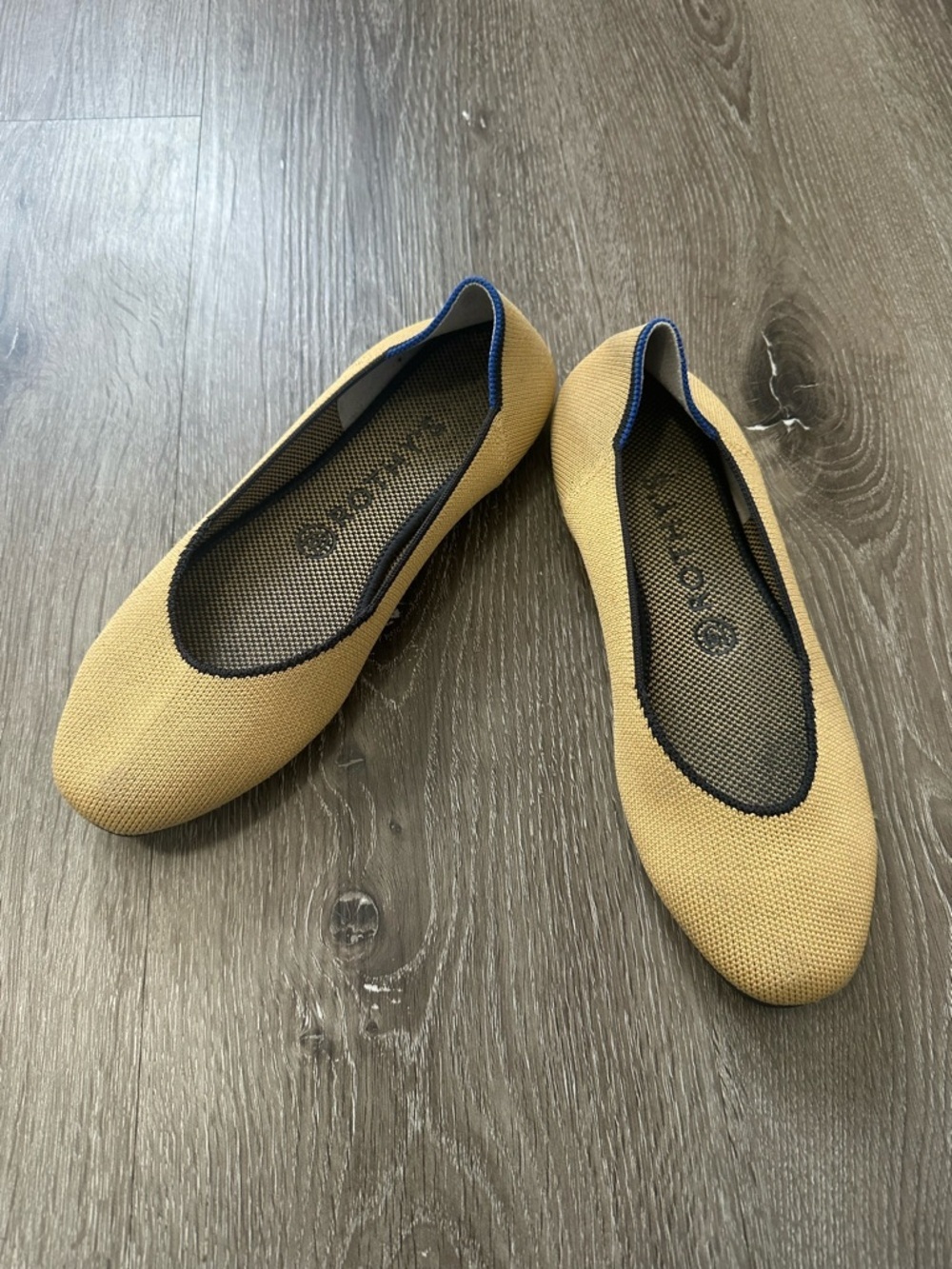 Comfortable Women's Ballet Flats in Mustard Yellow